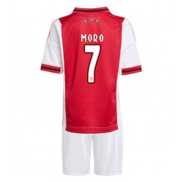 Ajax Raul Moro #7 Thuis tenue Kids 2025-26 Korte Mouw (+ Korte broeken)